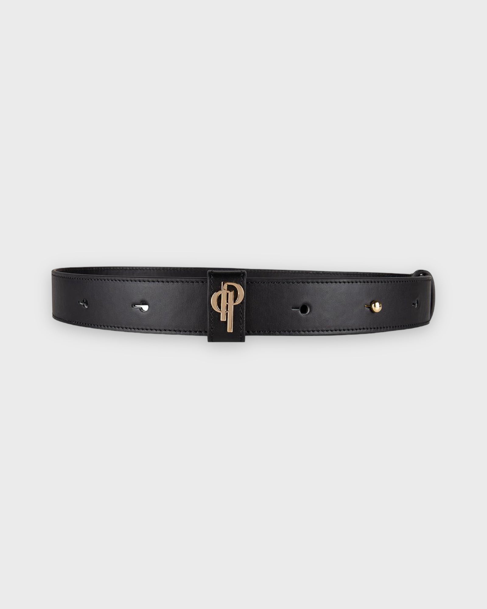 Leather Belt - Black - VÍRONIQUE