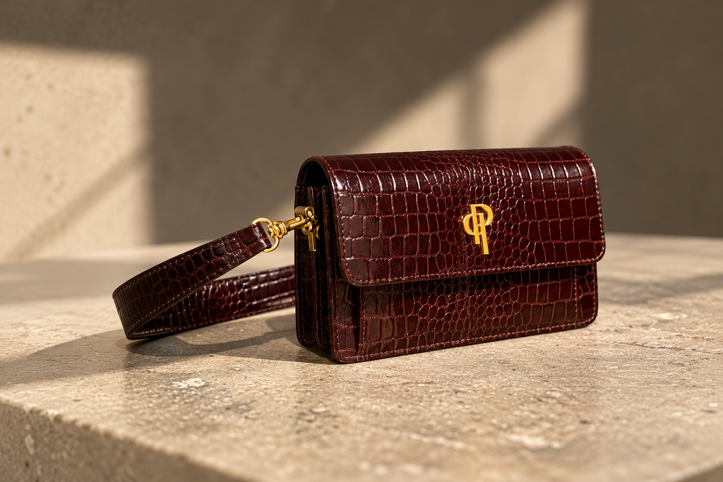 Michí Bag – Burgundy Croco