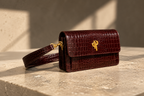 Michí Bag – Burgundy Croco
