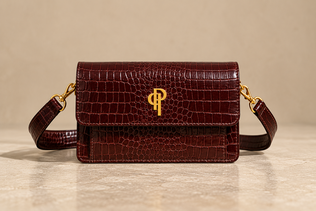 Michí Bag – Burgundy Croco