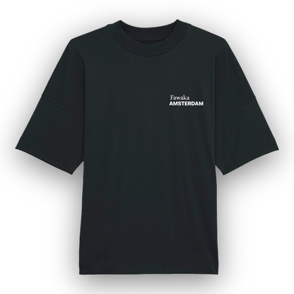 Fawaka Amsterdam Unisex Oversized T-Shirt Black - VÍRONIQUE