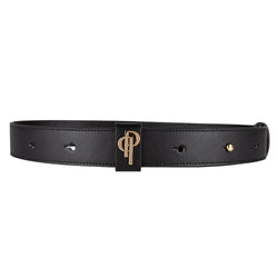 black belt pouchi with monogram logo