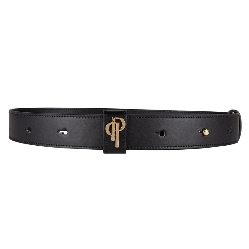 black belt pouchi with monogram logo